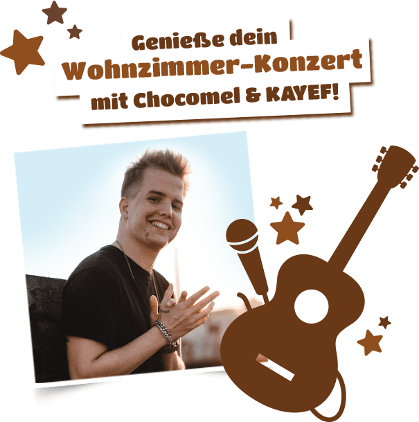 Genieße dein Wohnzimmer-Konzert mit Chocomel & KAYEF